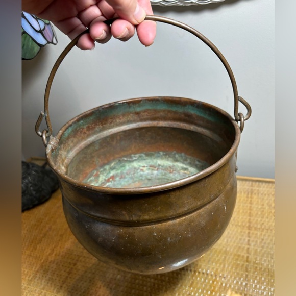 Vintage copper pot/pail with handle in great condition - Picture 8 of 9